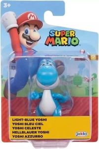Super Mario Bros - 2.5" articulated figure - Light Blue Yoshi Figures Rare - Picture 1 of 2