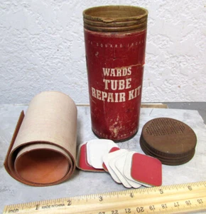 vintage Wards Tire Tube repair kit, some left still, cool man cave decor item - Picture 1 of 3