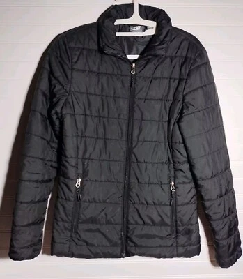 New Balance Puffer Jacket Coat Womens Small Sm Black Gorpcore - Image 1 of 4