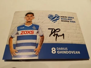 Postal firmada Darius Ghindovean MSV Duisburg NUEVO - Imagen 1 de 1