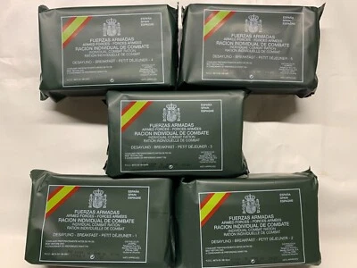 MRE Spanische Armee,Frühstück Menüs Nummer 1 bis 5 zur Auswahl,Epa,Ration