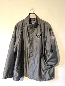 Chaqueta Oakland Raiders XL Reebok Vintage Metálica Plateada 54" Talla Grande Retro RARA - Imagen 1 de 21
