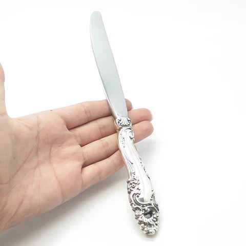 925 Sterling Silver & Stainless Steel Vintage 1953 Gorham Decor Hollow Knife Cover