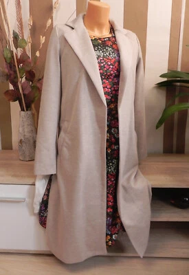 Amisu * lange Sweatjacke Long Jacke Cardigan Mantel offen * Gr. 36 - Bild 1 von 4