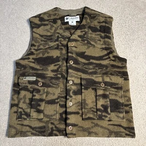 Columbia Gallatin Range Wool Blend Vest Outfitter Brown Camo Large - Picture 1 of 5