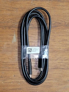 Cable cargador Dell FF1M3 USB 3.2 tipo C / pantalla 4K 100W 5A 1.8m / 5.9 pies - Imagen 1 de 7