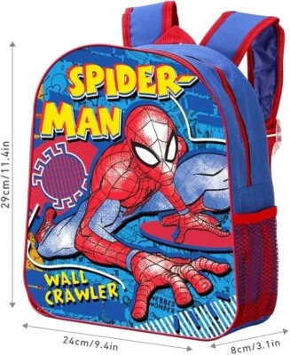 MARVEL Kinder Jungen Kindergarten Vorschule SPIDERMAN Rucksack Schule Brotzeittasche Backpack