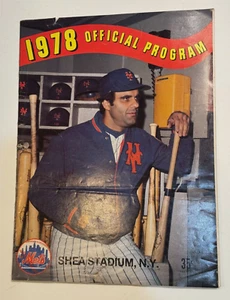 Vintage 1978 New York Mets Official Scorecard & Program Joe Torre Cover Shea '78 - Picture 1 of 8