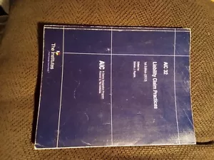 2012-AIC-32- Liability Claim Practices -1st edition - Picture 1 of 21