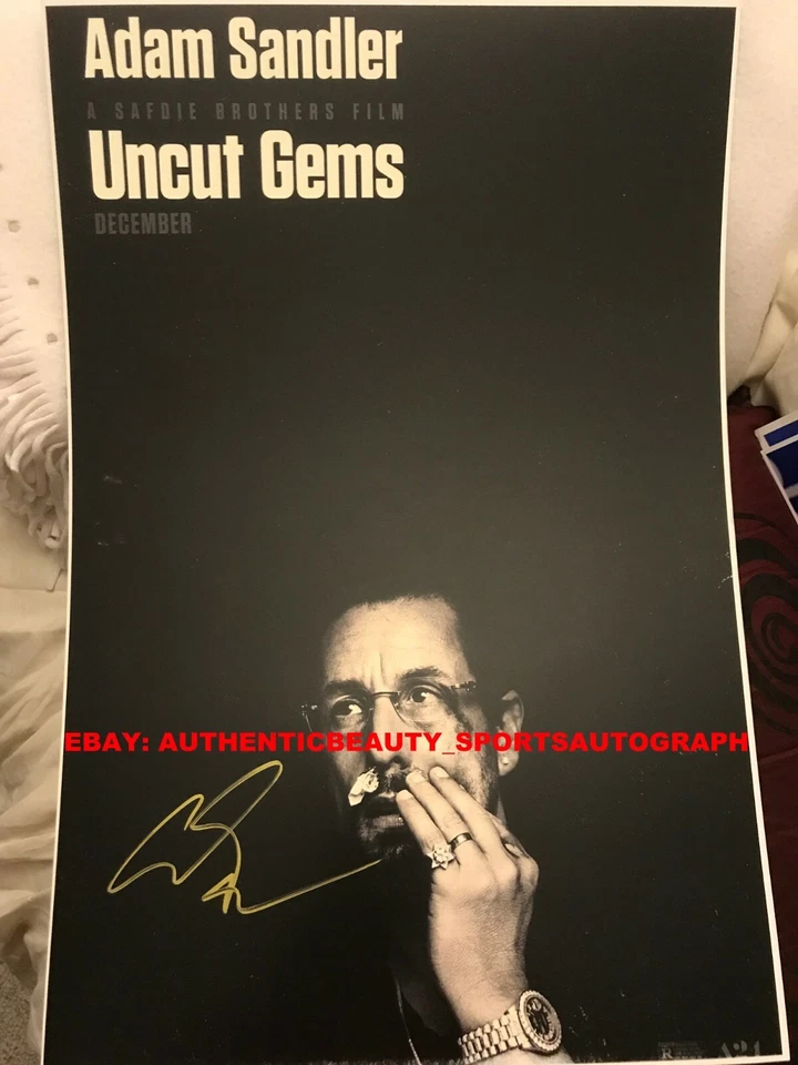 UNCUT GEMS SIGNED ADAM SANDLER ACADEMY AWARD OSCARS NOMINATION 12x18 REPRINT RP - Image 1 of 1