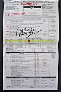 'Gatito' Gillian Anderson Firmada Expediente X Temporada 11 Episodio Hoja de Llamadas ORIGINAL - Imagen 1 de 7