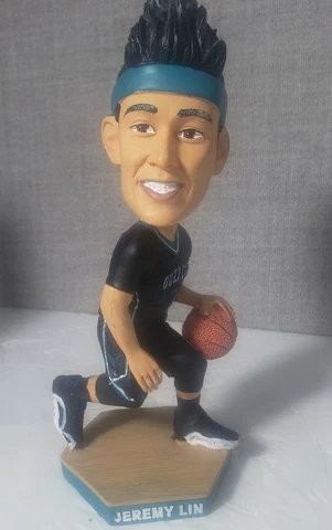 Jeremy Lin Bobblehead Charlotte Hornets NBA Buzz City 7 Inch Tall Cover