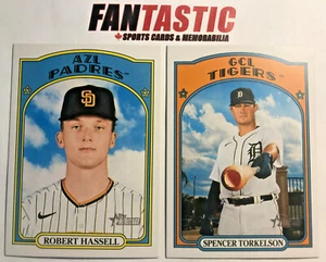 2021 Topps Heritage Minors Base Card YOU PICK #1-220 inc SP etc Finish Your Set! - Picture 1 of 2