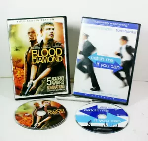 Double Feature DVD Set Two Catch Me If You Can Blood Diamond Leonardo DiCaprio - Foto 1 di 3