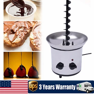 Chocolate Fountain Machine,4 Tier Stainless Luxury Cater Cheese Cascading Fondue - Picture 1 of 12