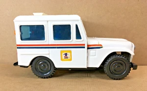 VINTAGE USPS 70's JEEP PRESSED STEEL -  IN ORIGINAL BOX - MADE IN KOREA - Picture 1 of 22