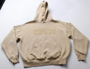 Essentials Fear Of God Kids' SS'23 Tonal Logo Pullover Hoodie NC3 Sand Size 12 - Picture 1 of 10