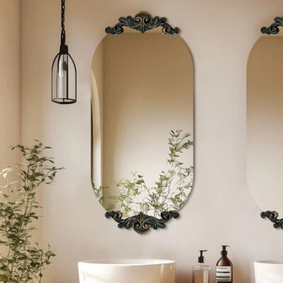 Vintage Wall Mirror Large Gold Traditional Ornate Mirror Baroque Antique Mirrors - image 1 of 4