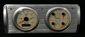 1940 FORD CAR QUAD GPS GAUGE DASH PLANEL INESERT TAN - Picture 1 of 7