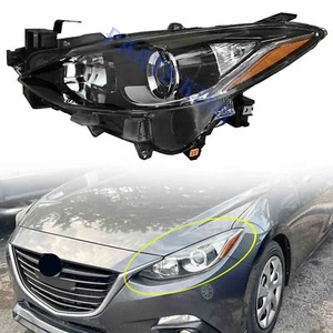 For 2014 2015 2016 Mazda 3 Sport Hatchback Sedan Halogen Headlight Driver Side - Picture 1 of 7