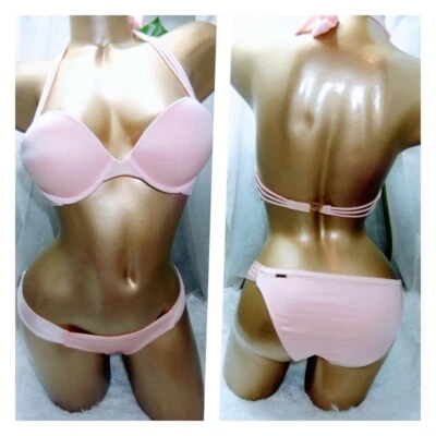 VICTORIAS SECRET 32B AÑADIR 2 TALLAS BOMBSHELL, PUSHUP, BIKINI HALTER B8 Foto 1 de 4
