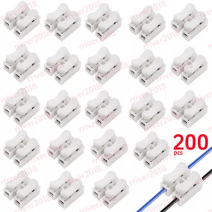 200pcs Wire Cable Connector Electrical Wiring Terminal for Lighting Automotive - Picture 1 of 4