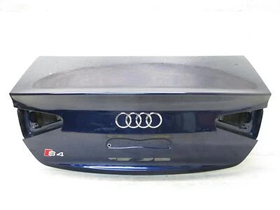 💚 13-16 AUDI B8 A4 S4 ЗАДНЯЯ КРЫШКА БАГАЖНИКА СЕДАН КРЫШКА БАГАЖНИКА (LX5P СИНИЙ) OEM - Изображение 1 из 4