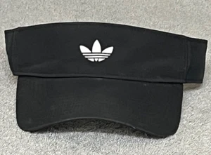 Adidas Black White Adjustable Visor Hat Cap Adult - Picture 1 of 4