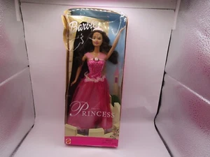 Barbie Pretty Princess Doll Brunette Mattel 2001 No. 52773 NRFB J1 - Picture 1 of 5