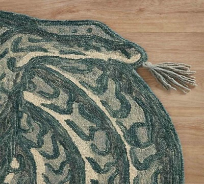 Snake Print Tufted Wool Rug Tufting Wool Rugs Animal Print Rug Kids Room 4x4 Ft - Image 1 of 4