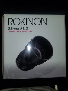 Rokinon 35mm F1.2 High Speed CSC Wide Angle Lens for Canon M - Model RK3512-M - Picture 1 of 6