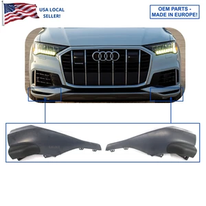 OEM front bumper lower spoiler molding insert trim 2pc set for 2020- 24 Q7 base - Bild 1 von 11