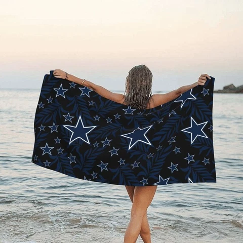 Dallas Cowboys Fans Travel Towel Beach Holiday Quick Dry Towel 31.5"x63" Cover