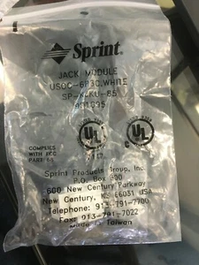  Sprint Snap In Jack  Module  USOC-6P6C White SP-KJkU-85 901095 Lot of 12 - Picture 1 of 4