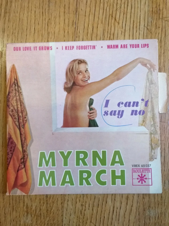 MYRNA MARCH  -POCHETTE SANS LE DISQUE AVEC SA LANGUETTE BON ETAT - Photo 1/1