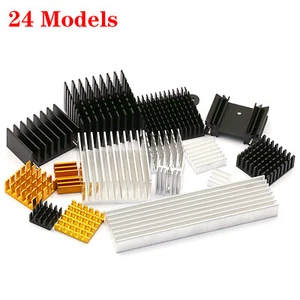 Aluminum Heatsink Radiator Cooling Block For IC Chip Heat Sink Cooler Radiator - Picture 1 of 27