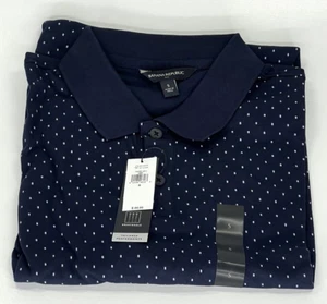 Banana Republic Navy/Light Blue Polka Dot Polo Shirt | Size: Small - NEW - Picture 1 of 3