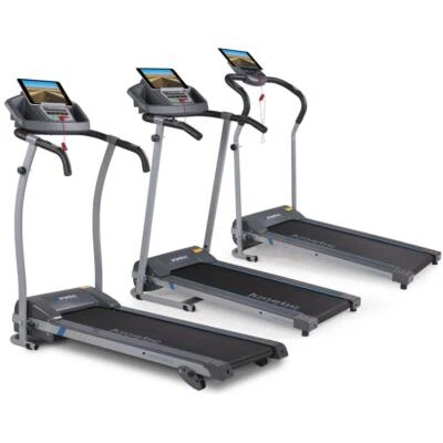 Laufband elektrisch 10 o.12 km/h LCD Display Puls Fitness Heimtrainer klappbar - Bild 1 von 4