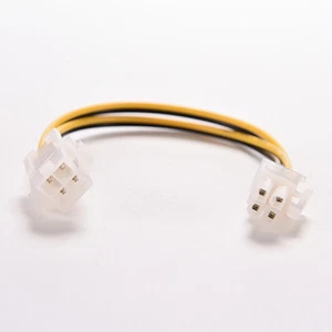 8Inch 20cm ATX 4 Pin Male to Female Power Supply Cable Cord Connector Adapter_ro - Picture 1 of 4