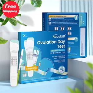 ACCUFAST Ovulation Test Kit 22Pcs OPK Predict 6 Hours Later Ovulation Peak Test - Picture 1 of 9