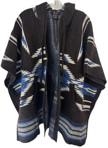 Rare Ariat Poncho Women S/M Hooded Southwestern Aztec Chimayo Collection Sweater - Picture 1 of 11