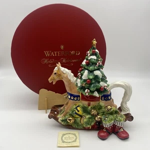 TETERA WATERFORD HOLIDAY RELIOMS EDICIÓN LIMITADA CABALLO MECEDOR NAVIDAD RARA - Imagen 1 de 14