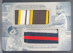 2024 Topps Triple Threads Ronald Acuna Jr / Fernando Tatis Dual Jumbo Patch #1/1 - Picture 1 of 2