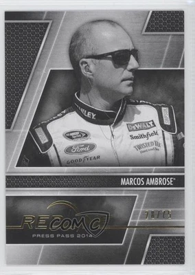 2014 Press Pass Redline Color Proof Black & White /75 Marcos Ambrose #4 - Image 1 of 2