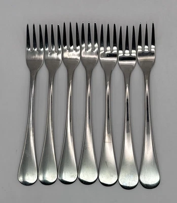 Dansk - SILHOUETTE - Tenedores de cóctel de acero inoxidable 18/10 - Juego de 7 Foto 1 de 4