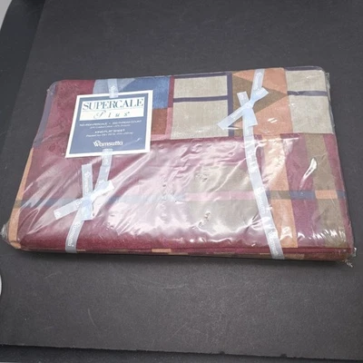 Wamsutta Supercale Plus King Flat Sheet Odessa SW Style NEW Old Stock 108"x102" - Image 1 of 4