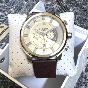 NEU Diesel Stronghold Chronograph Lederarmband Uhr DZ4346 - Bild 1 von 5