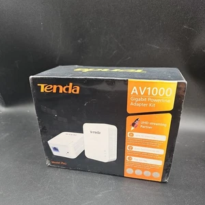 Tenda PH3 AV1000 Gigabit Powerline Adapter Kit Port Ethernet UK 3-pinowa wtyczka - Zdjęcie 1 z 6