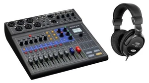 Zoom LiveTrak L-8 Podcast Mixer Set 8-Kanal Digital Mischpult Recorder Kopfhörer - Bild 1 von 10