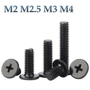 M2 M2.5 M3 M4 Laptop Notebook Black Zinc Phillips Wafer Head Machine Screws CM - Picture 1 of 5